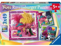 RAVENSBURGER CASSE-TÊTE 3X49 PIÈCES TROLLS BAND TOGETHER (LES TROLLS SE REGROUPENT) #05713